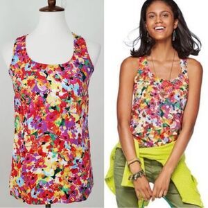 Cabi Luisa Floral Racerback Top B2